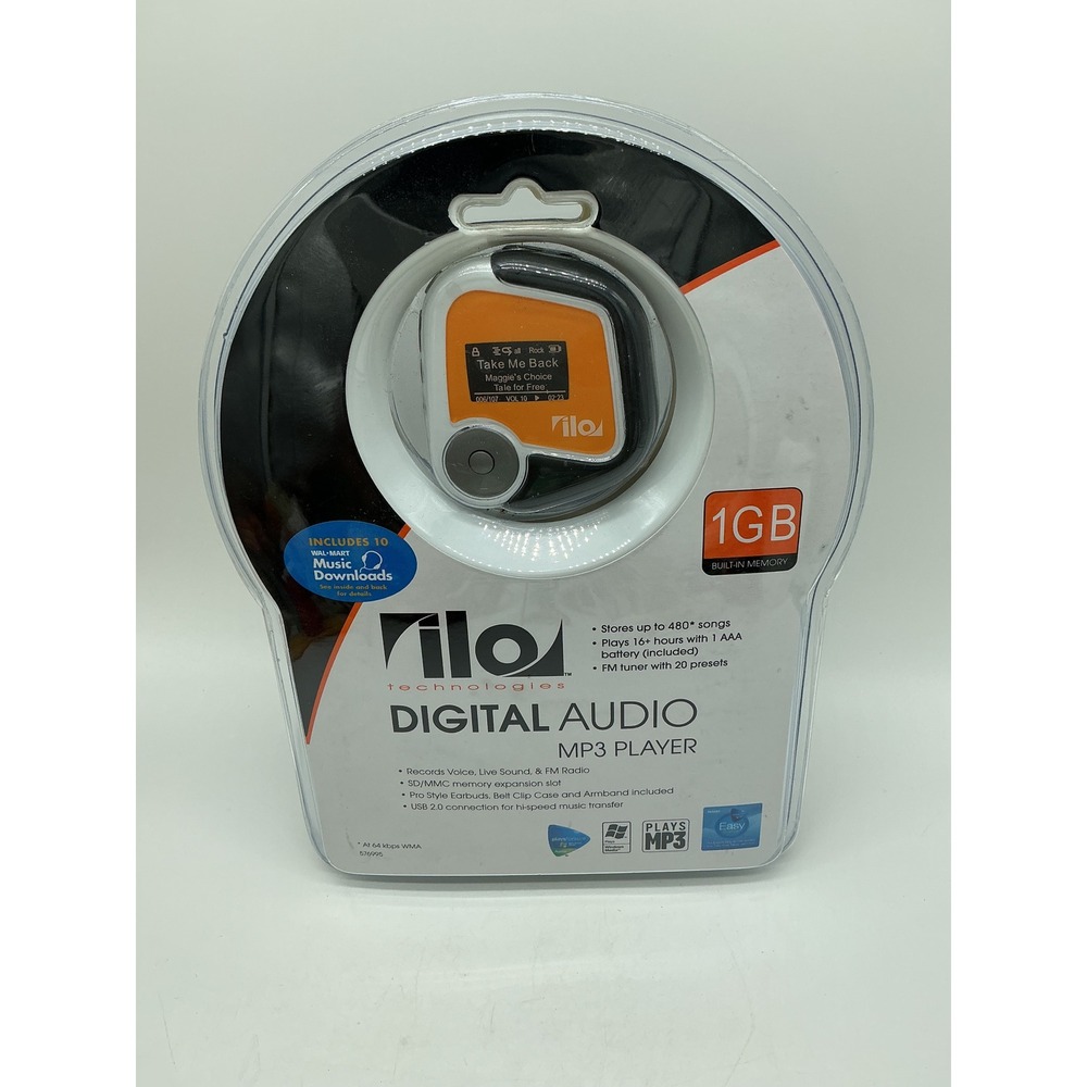 ilo Technologies 1GB Digital Audio MP3 Player FM Tuner Voice Recorder New